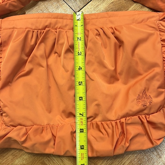 💲8️⃣ Pocketbook Peach Color Gathered/Ruched Approx.  7" Drop - Picture 5 of 7